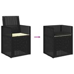 vidaXL Chaises de jardin salle à manger 2 Pièces Anthracite et crème PP