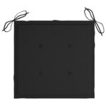 vidaXL Chaises de jardin avec coussins lot de 6 Bois d'acacia massif