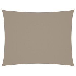 vidaXL Voile de parasol tissu oxford rectangulaire 5x7 m taupe