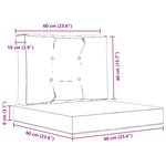 vidaXL Coussin de canapé d'extérieur 2 Pièces Taupe Polyester