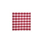 Serviette à carreaux rouges en polyester 410 x 410 mm - lot de 10 - mitre -  - polyester 410x410xmm