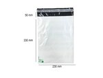 Lot de 50 pochettes plastiques n°3 eco - 60microns - 280x370+50mm