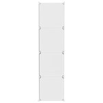 vidaXL Armoire de rangement cubique pour enfants avec 10 cubes en PP blanc