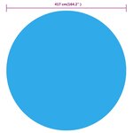 vidaXL Couverture de piscine Bleu 417 cm PE