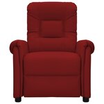 Vidaxl fauteuil de massage électrique rouge bordeaux similicuir