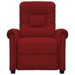 Vidaxl fauteuil de massage électrique rouge bordeaux similicuir