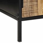 vidaXL Cabinet de chevet Marron et noir 50 x 30 x 45 cm