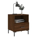 vidaXL Tables de chevet 2 Pièces chêne marron 40x35x47 5 cm