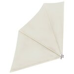 vidaXL Auvent latéral pliable de balcon Crème 140x140 cm