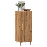 vidaXL Buffet chêne artisanal 34 5x34x90 cm bois d'ingénierie