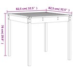 vidaXL Ensemble de bistrot de jardin 3 Pièces marron miel bois pin massif