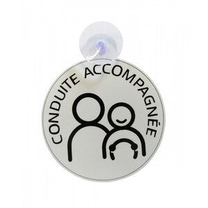 ColorPop disque conduite accompagnée  15cm à ventouse et reflechissant