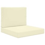 vidaXL Coussin de canapé d'extérieur Polyester Crème 60 x 60 cm