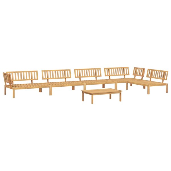 vidaXL Salon palette de jardin 6 Pièces bois d'acacia massif
