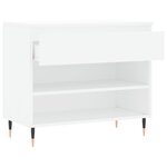 vidaXL Armoire à chaussures Blanc 70x36x60 cm Bois d'ingénierie