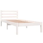vidaXL Cadre de lit sans matelas 75x190 cm blanc