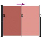 vidaXL Auvent latéral rétractable terre cuite 160x600 cm