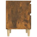 vidaXL Tables de chevet 2 Pièces Chêne fumé 40x35x50 cm