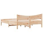 vidaXL Cadre de lit sans matelas 160x200 cm bois massif de pin