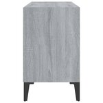 vidaXL Meuble TV avec pieds en métal Sonoma gris 69 5x30x50 cm