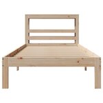 vidaXL Cadre de lit avec tête de lit sans matelas 90x200 cm