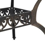 vidaXL Ensemble manger de jardin 5 Pièces bronze aluminium coulé