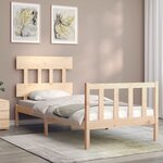 vidaXL Cadre de lit sans matelas bois de pin massif