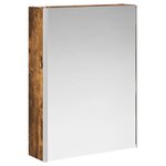 vidaXL Armoire Miroir de Salle de Bain Chêne fumé 73.5 x 15.5 x 70 cm