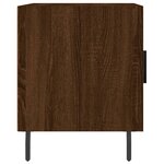vidaXL Table de chevet chêne marron 40x40x50 cm bois d’ingénierie