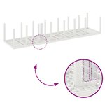 vidaXL Ensemble de salle à manger de jardin avec coussins 15 Pièces Blanc