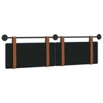 vidaXL Tête de lit suspendue Uni Bleu 190 x 55 x 5 cm PU antique