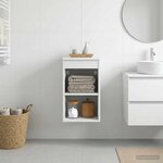 vidaXL Meuble de Salle de Bain In-between Blanc 30 x 44 5 x 50 cm
