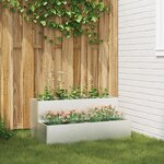 vidaXL Pot de jardin à deux niveaux 100x60x45 cm Acier inoxydable