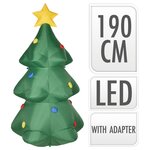 Ambiance sapin de noël gonflable à led 190 cm