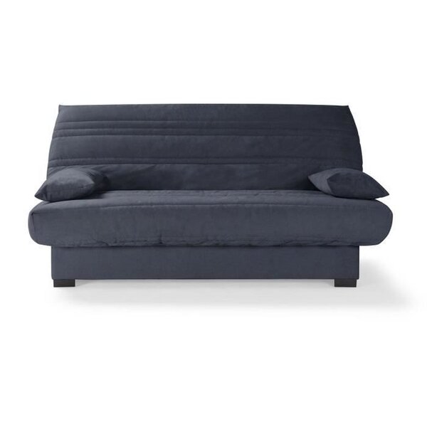 Banquette clic clac 3 places - Matelas 17 cm - Tissu gris anthracite - 199 x 96 x 103 cm - CHLoe