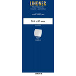 Bandes double soudure 265 x 85 mm pour carnets de timbres. Fond - Transparent
