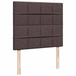 vidaXL Cadre de lit ottoman avec matelas marron foncé 120x200 cm tissu