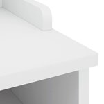 vidaXL Banc de couloir SANDNES blanc 87x40x50 cm bois de pin massif