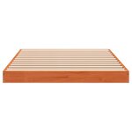 vidaXL Cadre de lit sans matelas cire marron 75x190 cm bois pin massif