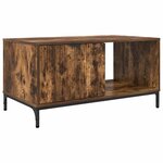 vidaXL Table basse Chêne fumé 90 x 49 x 46 cm Bois d'ingénierie