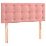 vidaXL Sommier à lattes de lit avec matelas et LED Rose 80x200 cm