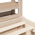 vidaXL Cadre de lit sans matelas 90x200 cm bois de pin massif