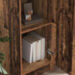 vidaXL Bureau avec rangement 2 Pièces Bois Ancien Bois d'ingénierie