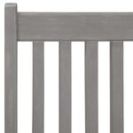 vidaXL Chaises inclinables de jardin 3 Pièces Gris Bois solide d'acacia