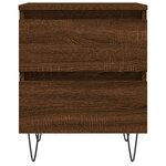 vidaXL Table de chevet chêne marron 40x35x50 cm bois d’ingénierie