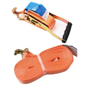 ProPlus Sangle d'arrimage à cliquet + 2 crochets 8 m 5000 kg