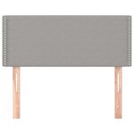 vidaXL Tête de lit Gris clair 80x5x78/88 cm Tissu