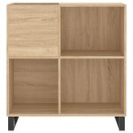 vidaXL Armoire à disques chêne sonoma 84 5x38x89 cm bois d'ingénierie