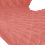 vidaXL Tabourets de bar lot de 2 rose velours