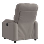 vidaXL Fauteuil de massage inclinable Taupe Tissu